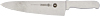 [ WIDE COOKS KNIFE, S/S, WHITE HANDLE, 10" ]