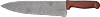 [ SERRATED KNIFE, S/S, PLASTIC HANDLE, 10" ]