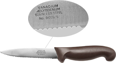 [ SERRATED KNIFE, S/S, PLASTIC H ]