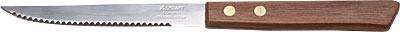 STEAK KNIFE, S/S, WOOD HANDLE, 4