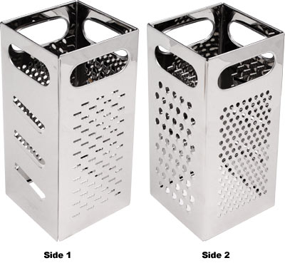 [ GRATER, S/S, 4 SIDED, 4