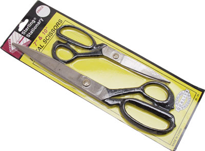 [ SCISSOR, STEEL, BLACK HANDLE,  ]