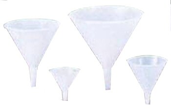 [ FUNNEL, PLASTIC, WHITE, 5-1/4