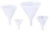 [ FUNNEL, PLASTIC, WHITE, 2-3/4"DIA. 2OZ. ]