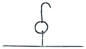 [ BARBECUE MEAT HOOK,SINGLE, 12