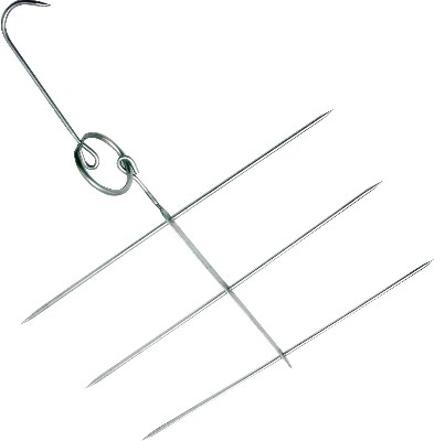 [ BARBECUE MEAT HOOK,TRIPPLE, 12 ]