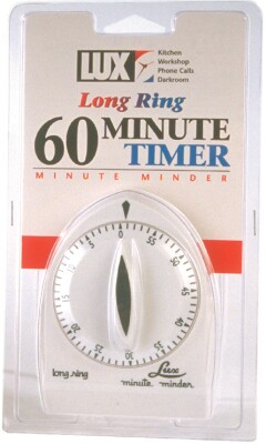 TIMER, MANUAL, 60-MINUTE, PLASTIC KUPEOT011
