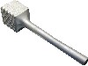 [ MEAT TENDERIZER, 4-SIDED, 12-3/4" O.L. ]