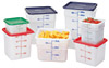 [ FOOD STORAGE CONTAINER, SQ.,WHITE, 2 QT ]