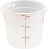 [ FOOD STORAGE CONTAINER,RD.,WHITE, 6QT ]