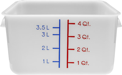 [ FOOD STORAGE CONTAINER, SQ.,WH ]