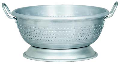 [ COLANDER, ALUM., WITH BASE, H/ ]
