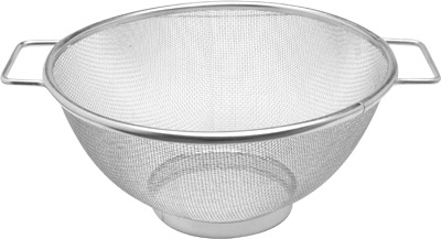 COLANDER, S/S MESH  W. BASE,  8
