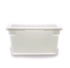 [ FOOD BOX, WHITE, 18"X12"X9", 5 GAL ]