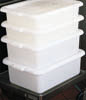 [ FREEZER TOTE BOX, 21.25"X15.75"X5" WHITE ]