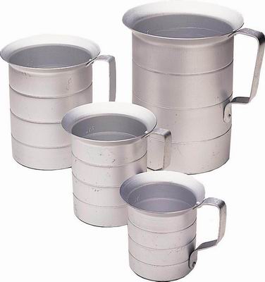 [ MEASURING CUP, ALUMINUM, 2 QT  ]