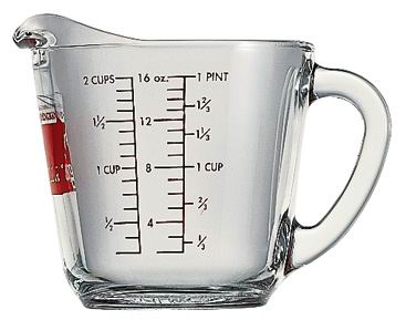 [ MEASURING CUP, GLASS, 16 OZ -  ]