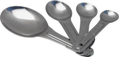 MEASURING SPOON SET, S/S, 4 PCS KUPMN010