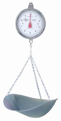 [ HANGING SCALE, W/PAN, 20 LBS X ]
