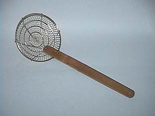 [ SKIMMER, STEEL, W BAMBOO HDLE, ]