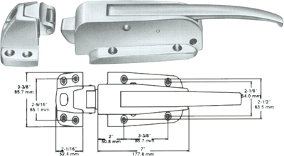 LATCH,SAFEGUARD,POSITIVE ACTION, NSF RAPL005