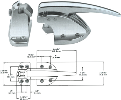 [ LATCH,SURFACE MOUNT,LARGE TRIG ]