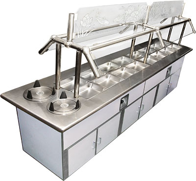 BUFFET TABLE DELUXE, S/S+FORMICA-48