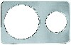 [ ADAPTOR PLATE, S/S, W/6.5" & 10.5" HOLES ]