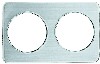 [ ADAPTOR PLATE, S/S, W/TWO 8.5" HOLES ]