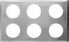 [ ADAPTOR PLATE, S/S, W/SIX 4.5" HOLES ]