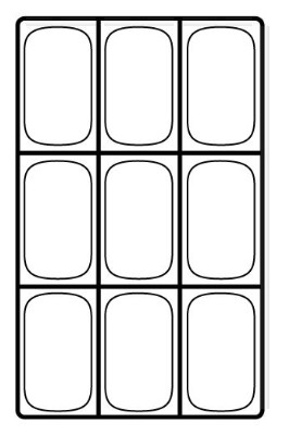 FOOD PAN,PLASTIC,COLD,1/9 SIZE X 4