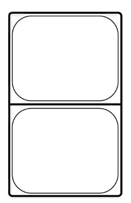 [ FOOD PAN, PLASTIC, HOT, 1/2 SI ]