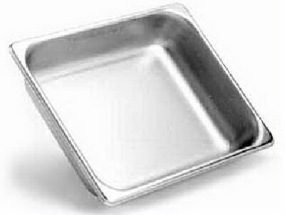 [ FOOD PAN, S/S, 200 SERIES, 1/2 ]