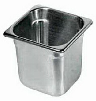 [ FOOD PAN, S/S, 200 SERIES, 1/6 ]