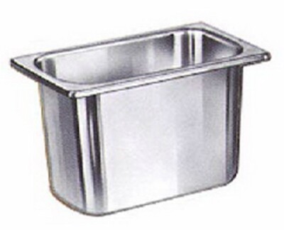 [ FOOD PAN, S/S, 200 SERIES, 1/9 ]