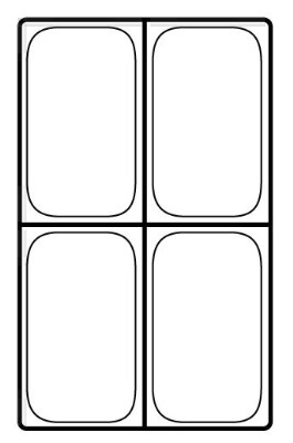 [ FOOD PAN COVER,PLASTIC,HOT,1/4 ]