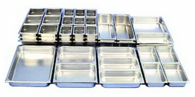 [ FOOD PAN, S/S, 200 SERIES, 1/2 ]