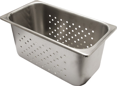 [ FOOD PAN,S/S,PERF.,200S,1/3 SI ]