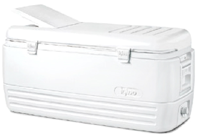 [ IGLOO ICE CHEST,  48 QT., WHIT ]