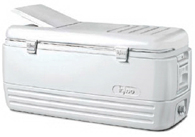[ IGLOO ICE CHEST, 120 LBS., MAR ]