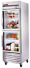 [ REFRIGERATOR, GLASS DR., 27"X29-1/2"X78" ]