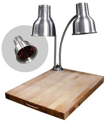 [ HEAT LAMP, W WOOD BOARD, 24
