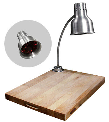 [ HEAT LAMP, W WOOD BOARD, 24