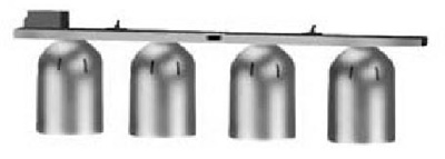 SUSPENSION BAR, SINGLE ROW, 4-BULB RWMWMF017