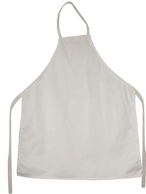 APRON, KITCHEN, CLOTH, WHITE SAP024