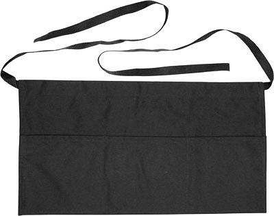 APRON, WAITRESS, WAIST, BLACK SAP009