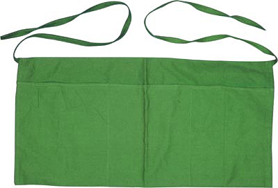 APRON, WAITRESS, WAIST, BRIGHT GREEN SAP010