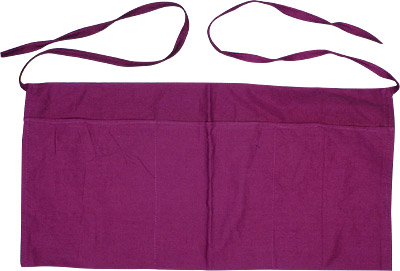 APRON, WAITRESS, WAIST, DARK PURPLE SAP018