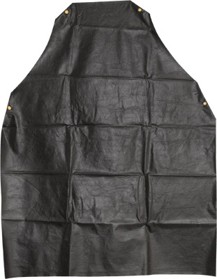 APRON, KITCHEN, RUBBER, BLACK SAP030
