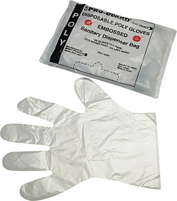 GLOVE, DISPOSABLE, POLYETHYLENE SOM004